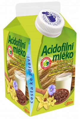 Acidofilní mléko vanilkové s cereáliemi a lněným semínkem získalo ocenění
