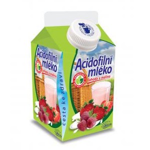 Obrázek k článku Regionální potravina roku 2013 - Acidofilní mléko jahoda - malina