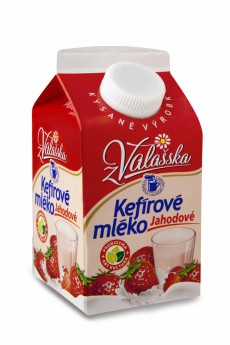 Kefírové mléko nízkotučné jahodové