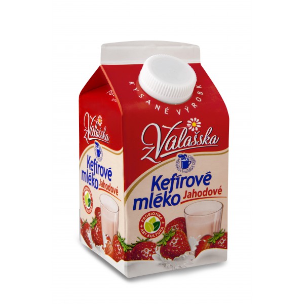 Kefírové mléko nízkotučné jahodové